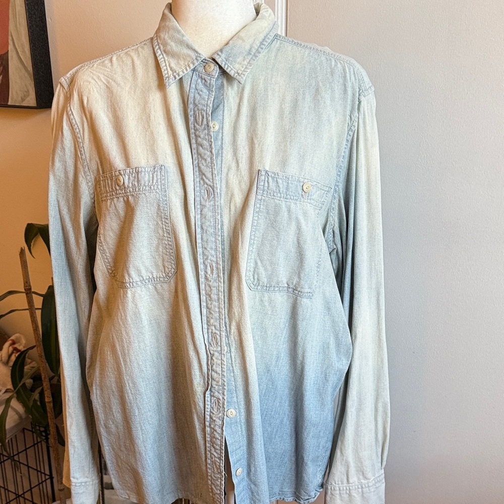 Ralph Lauren Denim & Supply Ombré Denim Shirt Like New Sz. XL
